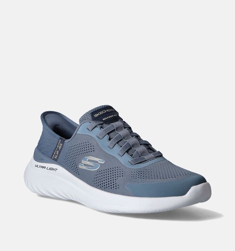 Skechers Bounder 2.0 Emerged Blauwe Slip-ins voor heren (351859)