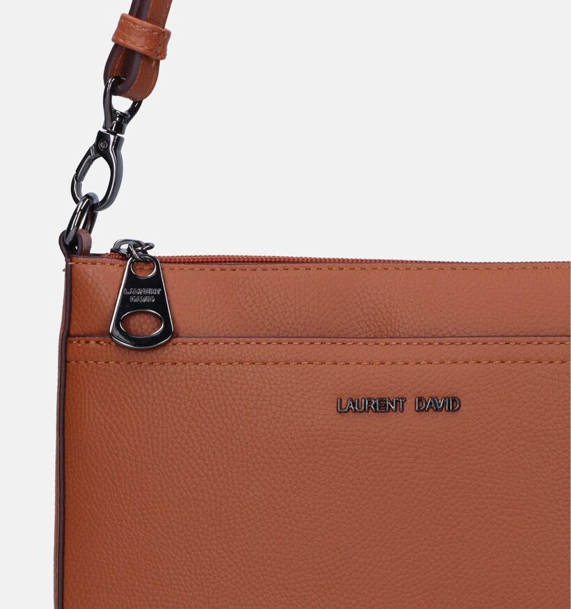 Laurent David Nos 006 Sac porté croisé en Cognac pour femmes (337079)