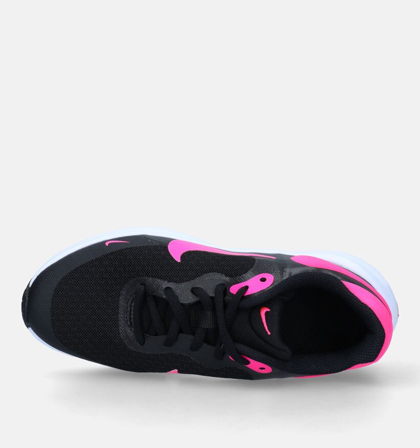 Nike Revolution 7 GS Baskets en Noir pour filles (332196)