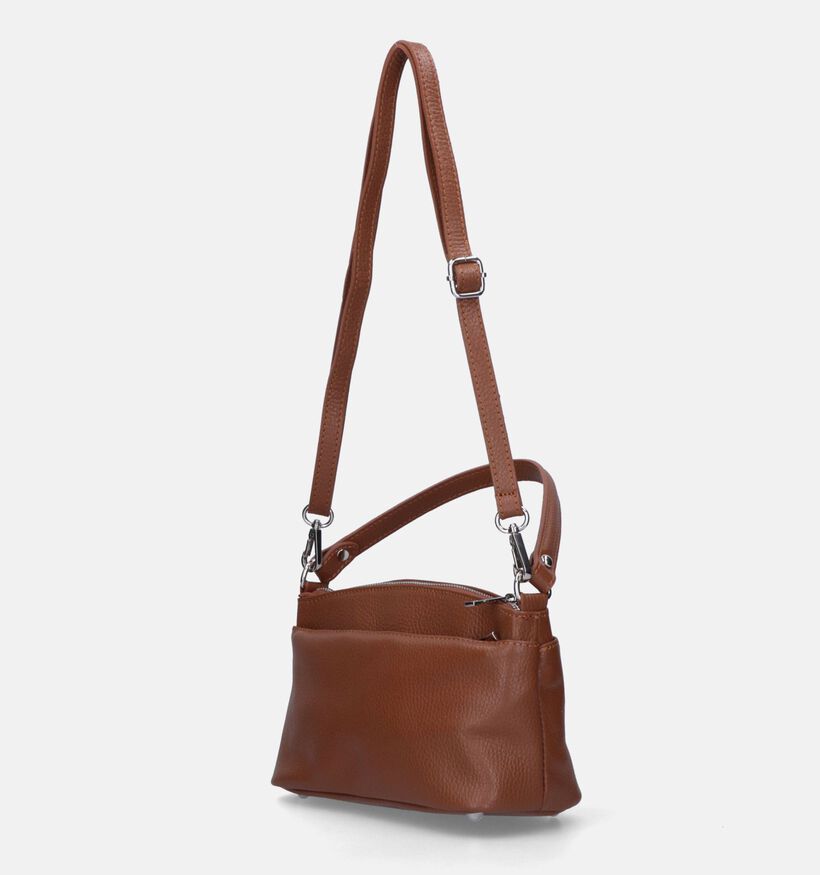 Time Mode Giov Sac à bandoulière en Cognac pour femmes (337476)