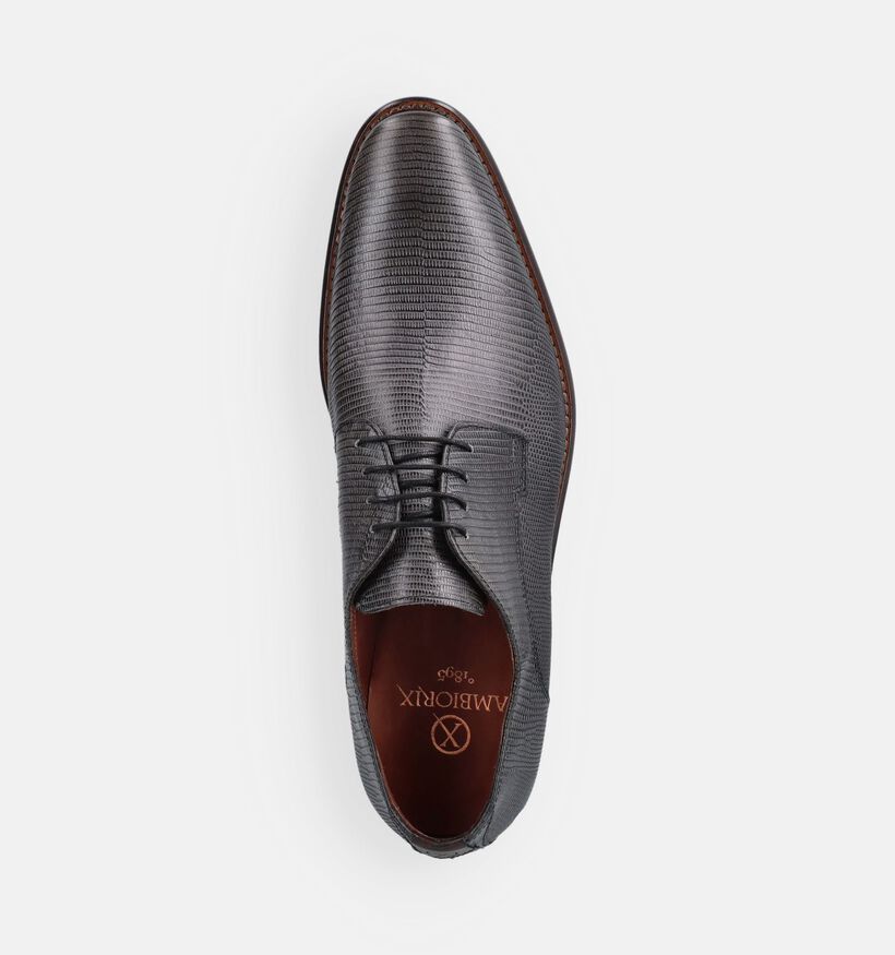 Ambiorix Jurassic Zwarte Geklede Veterschoenen voor heren (381998)