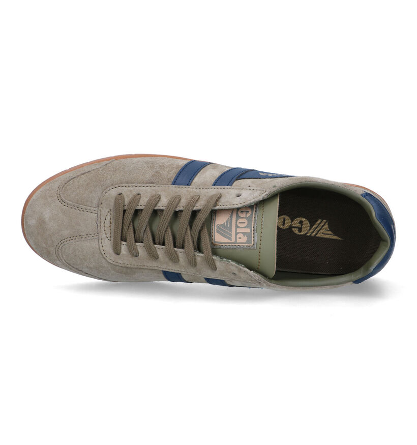 Gola Hurricane Suede Baskets en Beige pour hommes (336324) - pour semelles orthopédiques