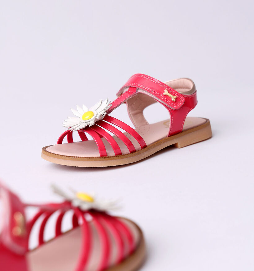 STONES and BONES Misel Sandales en Rouge pour filles (352662)
