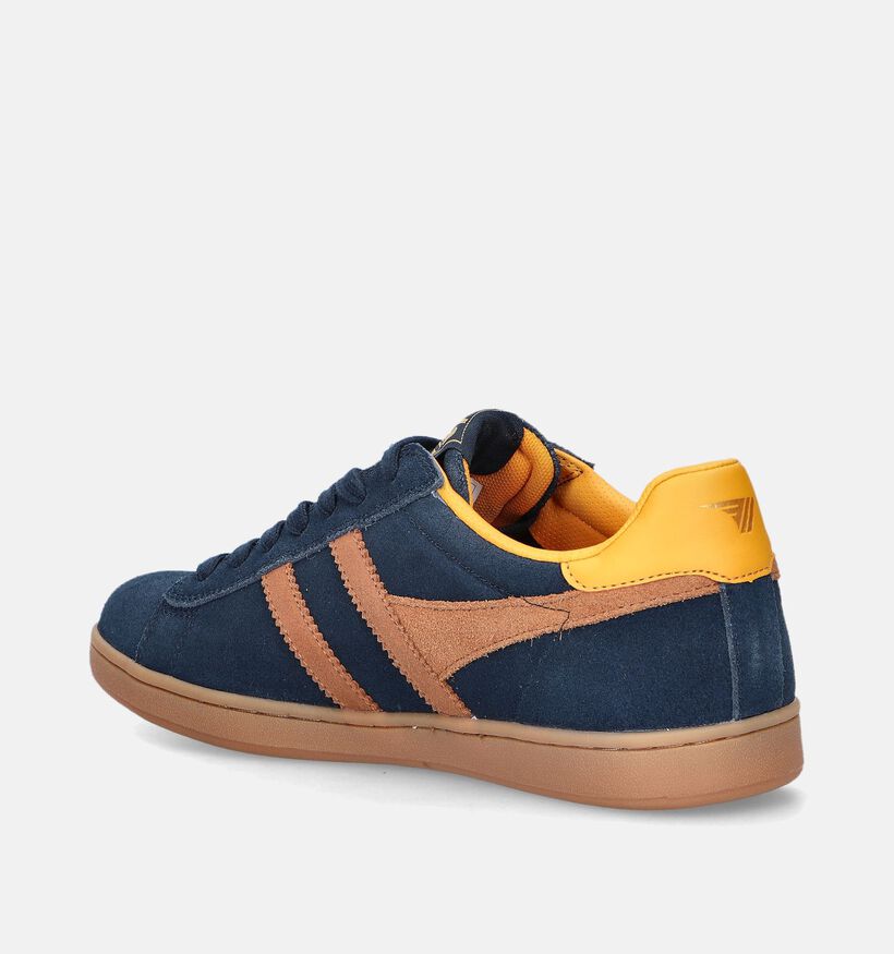 Gola Equipe II Suede CMB387 Baskets en Bleu pour hommes (345146) - pour semelles orthop&eacute;diques