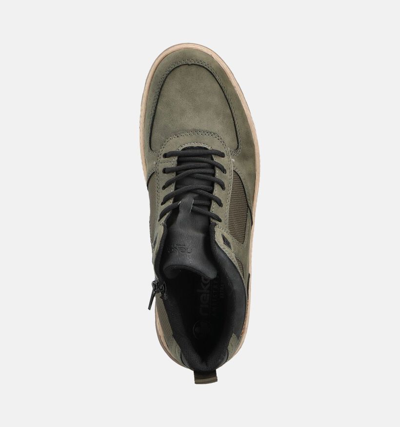 Rieker Baskets en Vert kaki pour hommes (360461)
