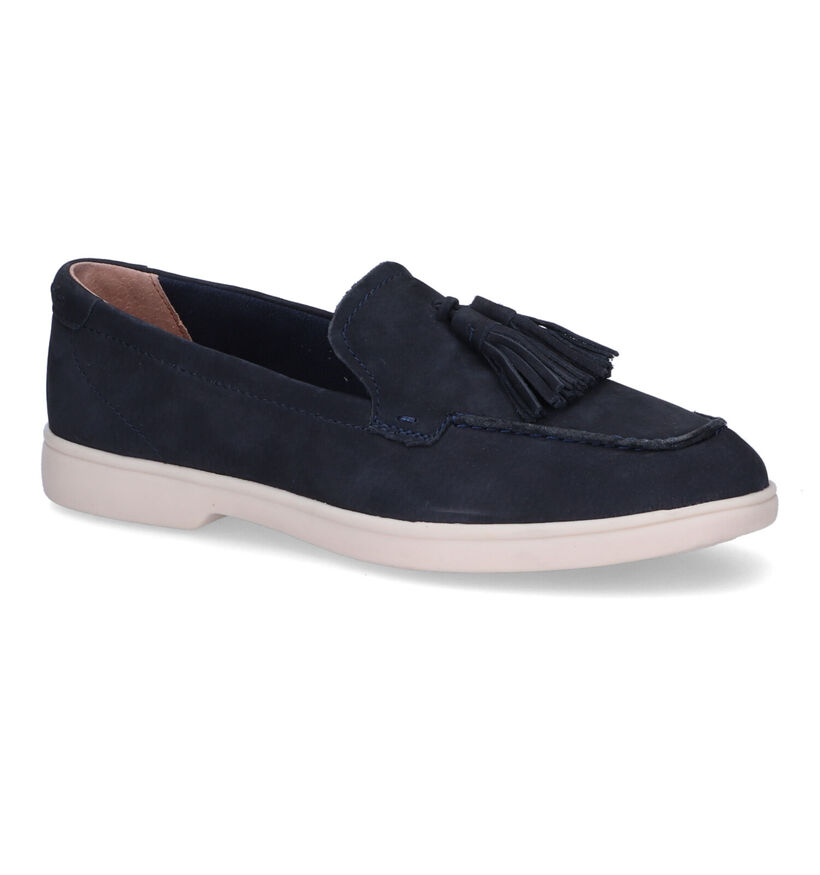 Tamaris Touch It Loafers en Bleu en daim (306368)