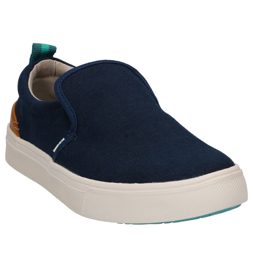 Toms Chaussures slip-on en Bleu en simili cuir (269362)