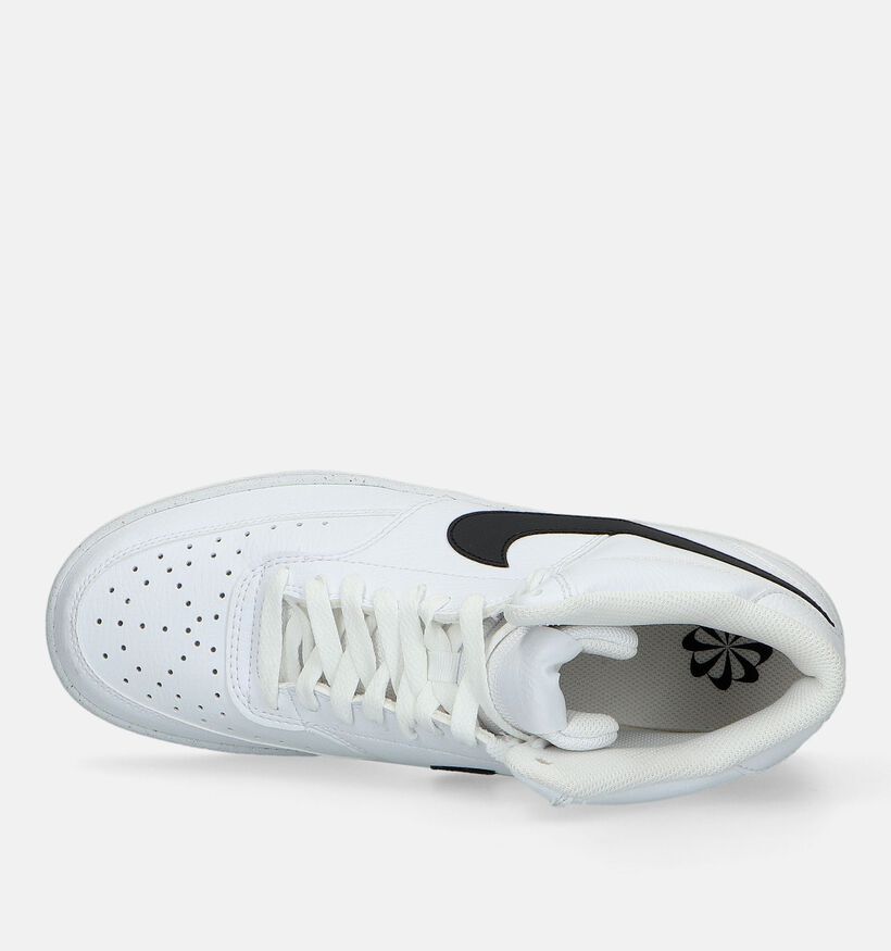 Nike Court Vision Mid Next Nature Baskets en Blanc pour hommes (325146)