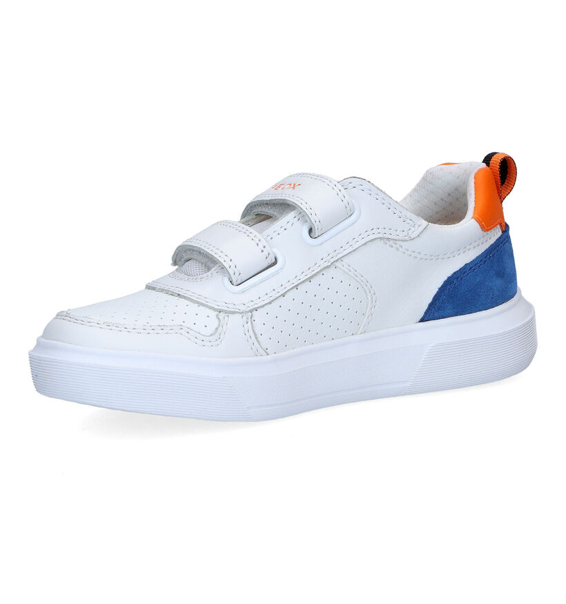 Geox Nettuno Witte Sneakers voor jongens (302614)