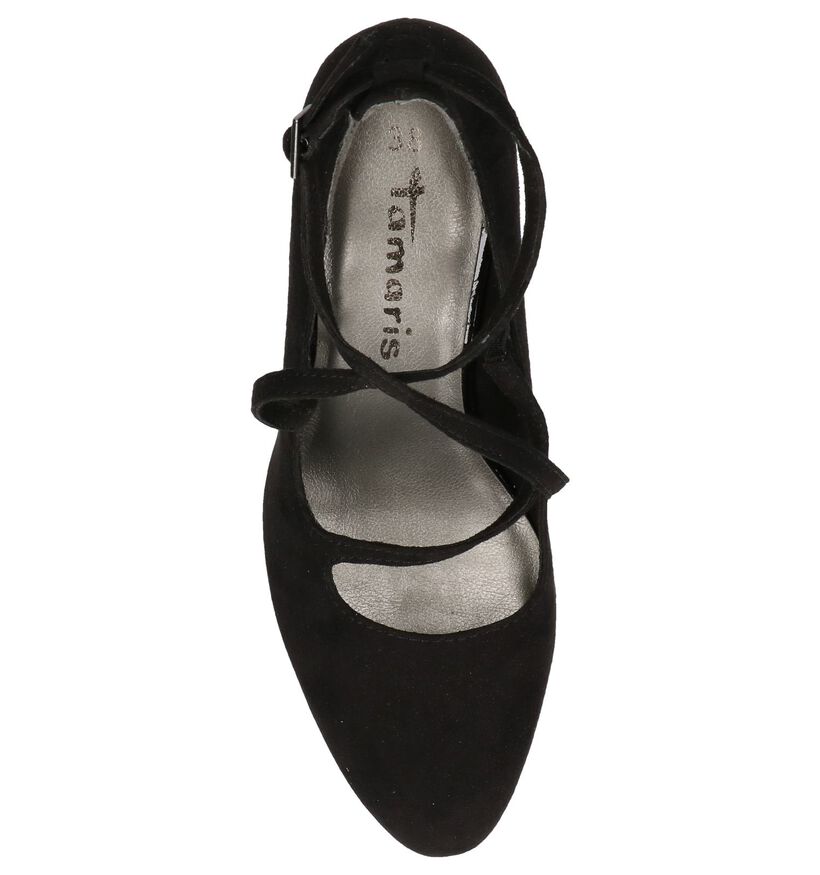 Zwarte Tamaris Pumps High Heels met Bandje, , pdp