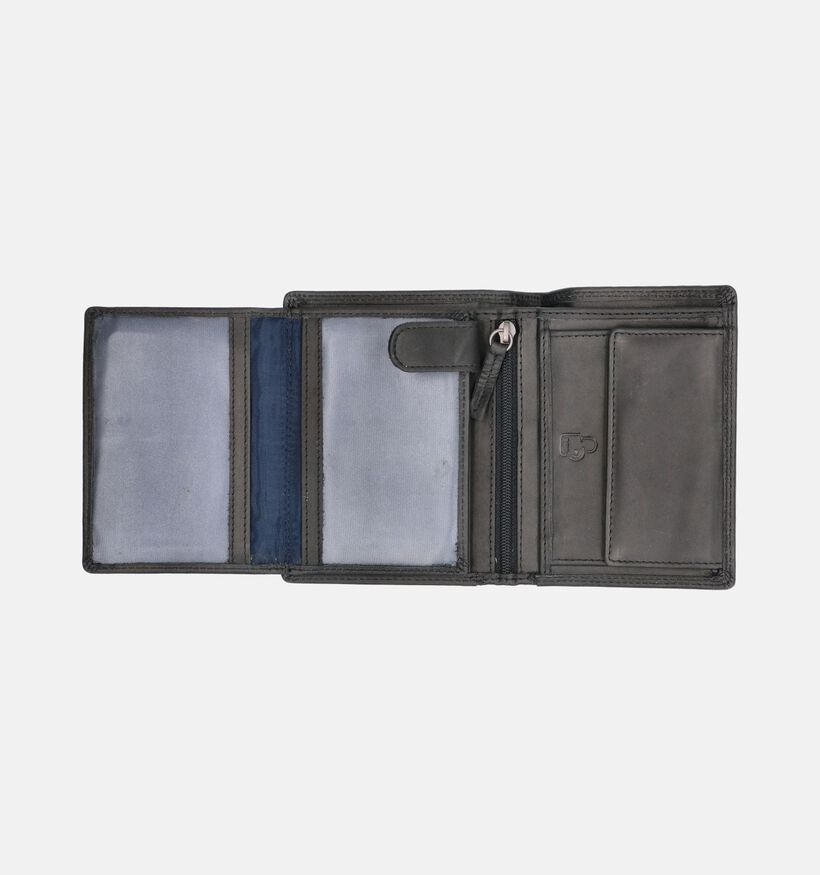 Euro-Leather Porte-monnaie en Noir pour hommes (381377)