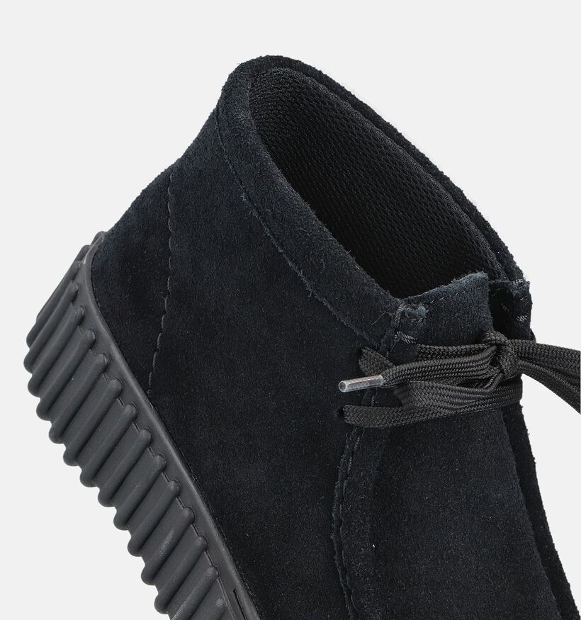 Clarks Torhill Moss Zwarte Desert Boots Clarks Torhill Moss Zwarte Desert Boots voor dames (361958) - geschikt voor steunzolen