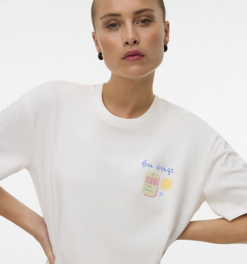 Vero Moda Ninna Mia Witte T-shirt voor dames (369402)