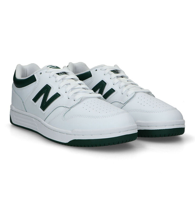 New Balance BB 480 Baskets en Blanc pour hommes (319181) - pour semelles orthopédiques