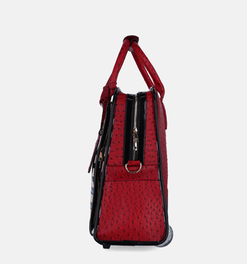 Olivia Lauren Stripes Sac à roulettes en Rouge pour femmes (349652)