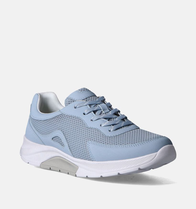 Gabor Rollingsoft Blauwe Veterschoenen voor dames (352057) - geschikt voor steunzolen