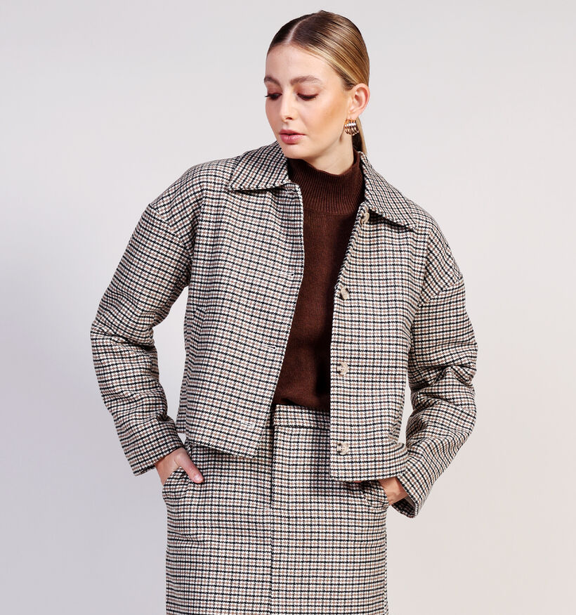 Vila Virafia Manteau court en Marron pour femmes (366142)