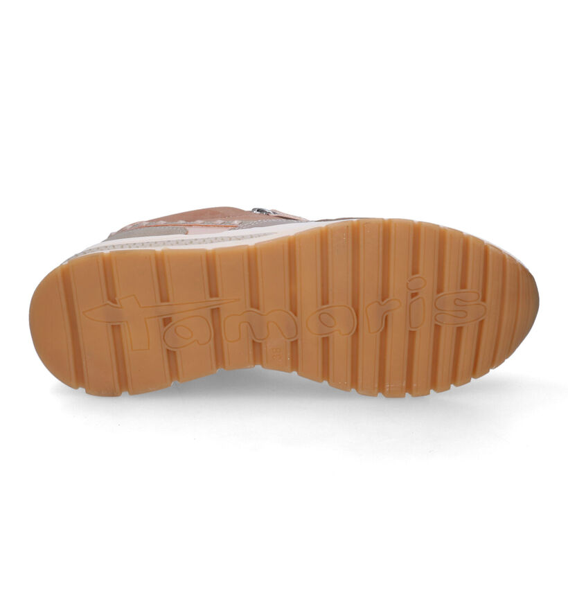 Tamaris Baskets casual en Brun clair pour femmes (313136) - pour semelles orthopédiques