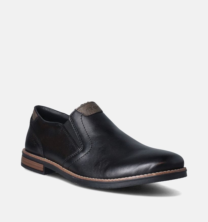 Rieker Chaussures sans lacets classiques en Noir pour hommes (354812)