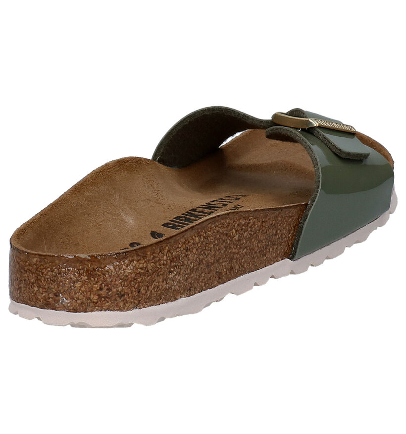 Birkenstock Madrid Rode Slippers in kunstleer (322644)