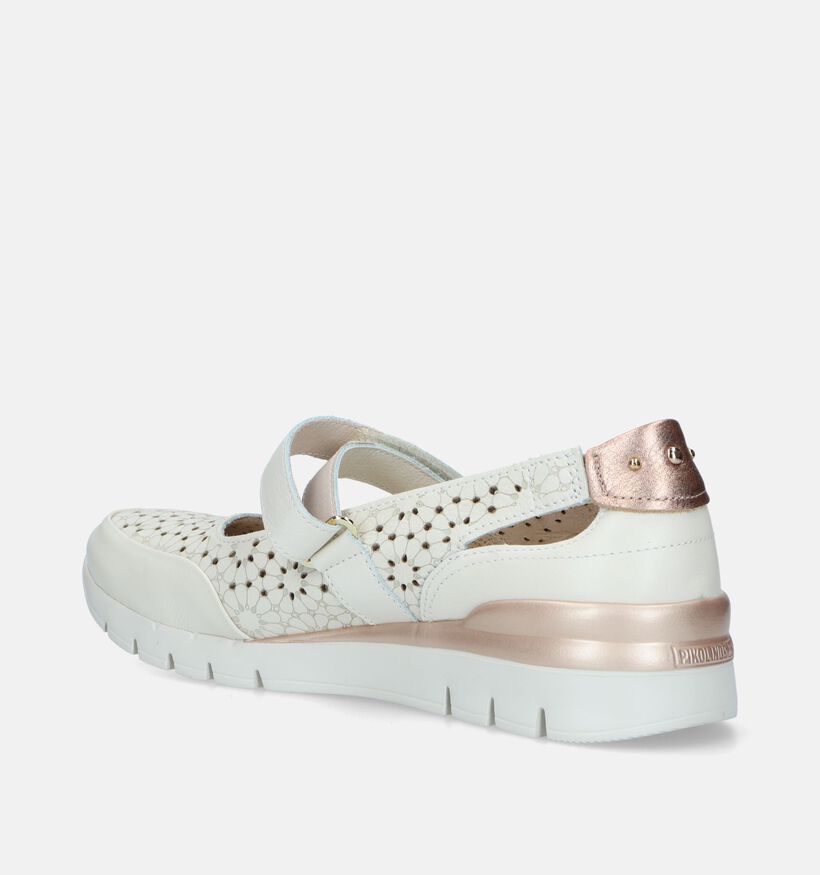 Pikolinos Cantabria Ecru Velcroschoenen voor dames (354671) - geschikt voor steunzolen