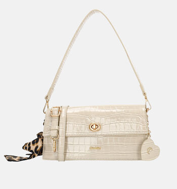 Charm London Schoudertassen Zwart/Beige