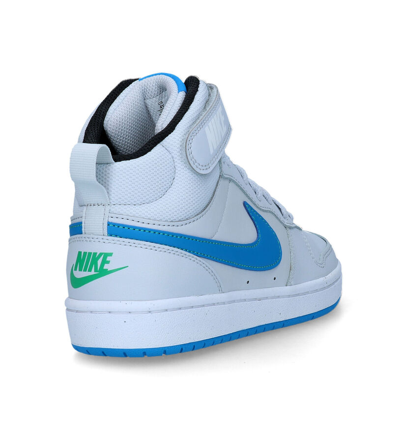 Nike Court Borough Mid Baskets en Gris pour garçons (334219)