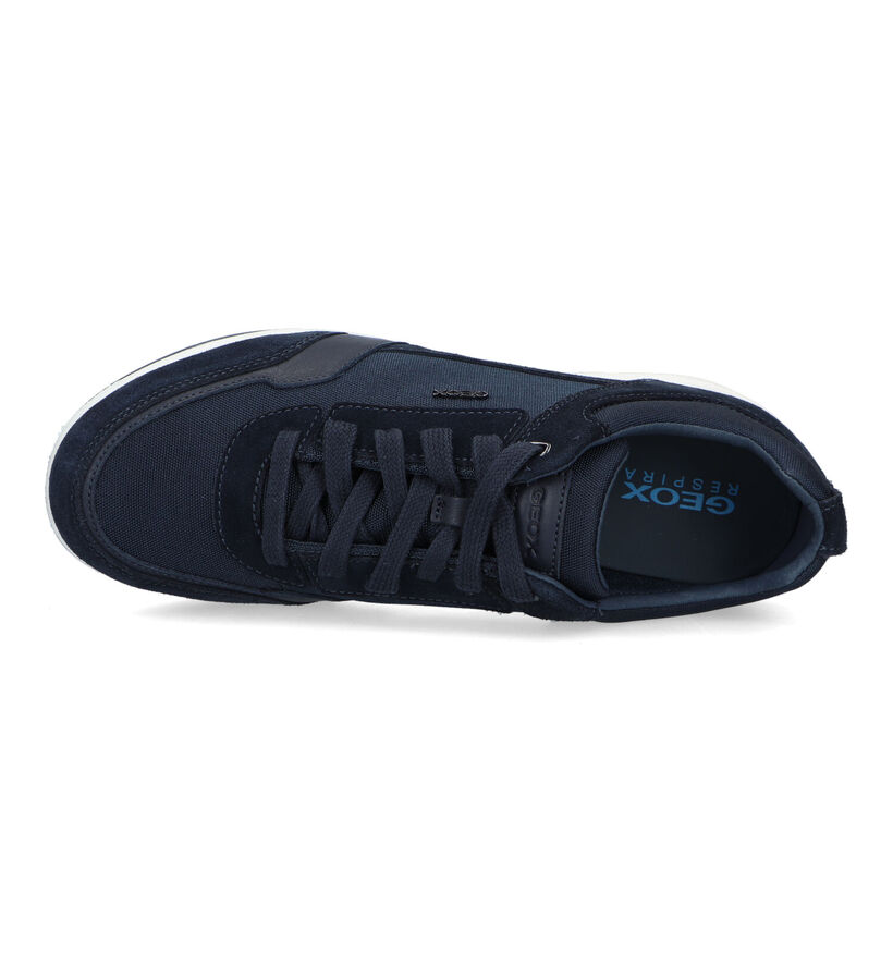 Geox Spherica Chaussures à lacets en Bleu en daim (326719)