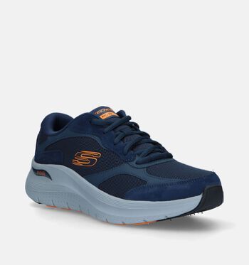 Skechers Arch Fit Low Baskets Bleu