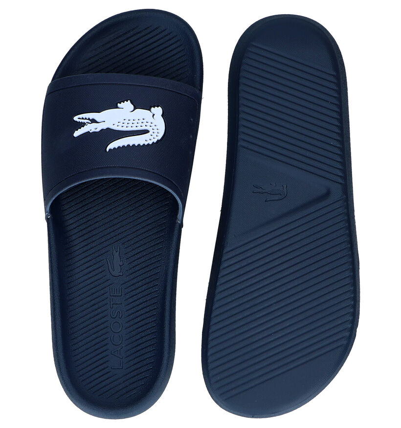 Lacoste Croco Dualiste Claquette de piscine en Noir pour hommes (305645)