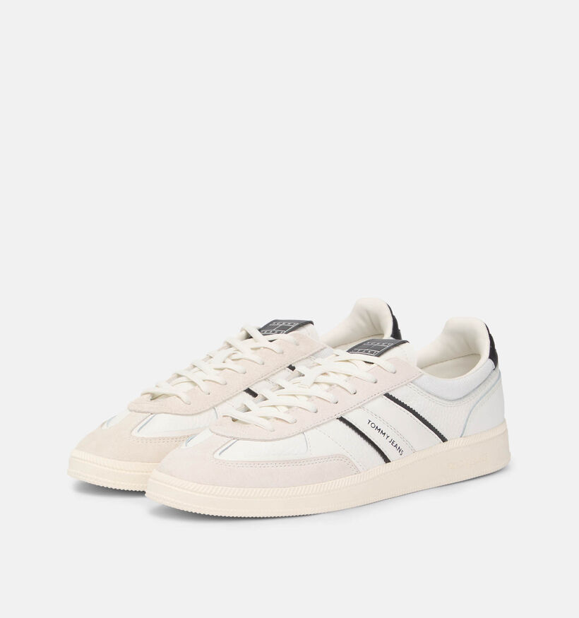 Tommy Hilfiger Greenwich Edge Chaussures &agrave; lacets en Blanc/Ecru pour hommes (366161) - pour semelles orthop&eacute;diques