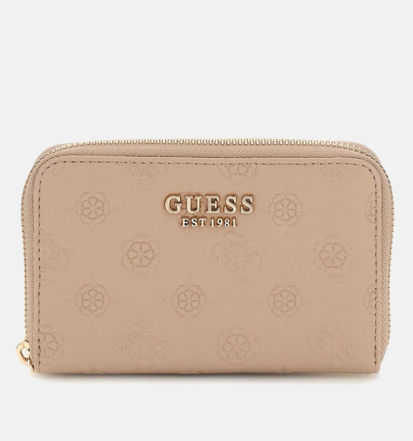 Guess Porte-monnaies zippé en Noir Guess Porte-monnaies zippé en Taupe pour femmes (360053)