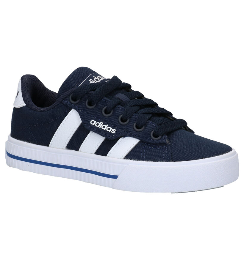 adidas Daily Zwarte Sneakers in stof (284603)