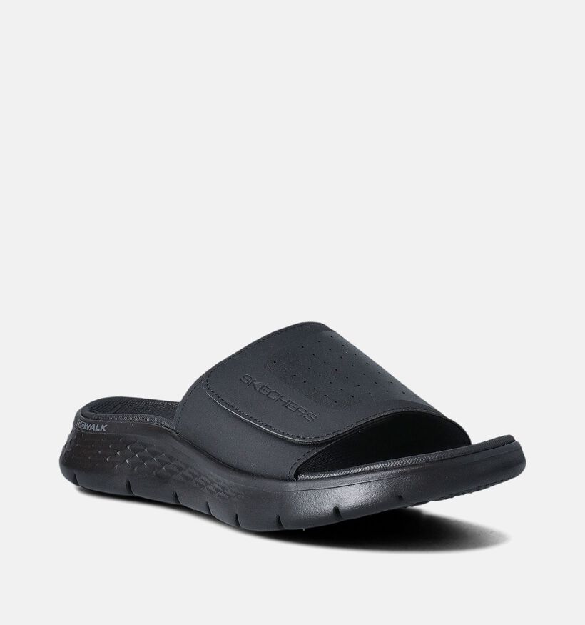 Skechers Go Walk Flex Sandbar Zwarte Slippers voor heren (354573)