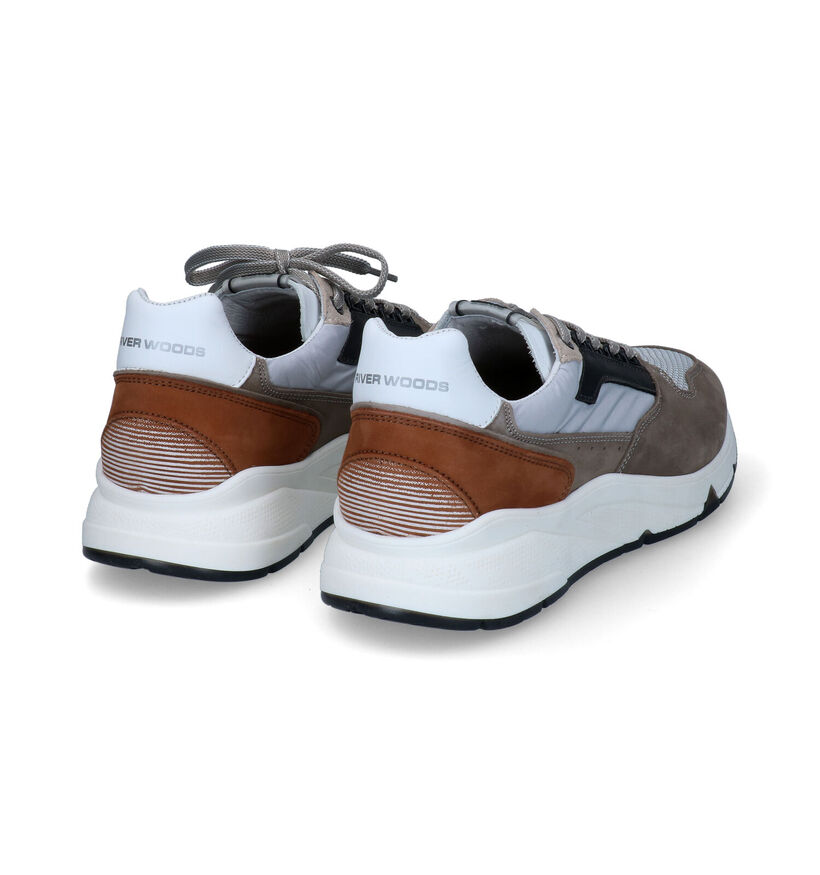 River Woods Barca Chaussures à lacets en Taupe pour hommes (307290) - pour semelles orthopédiques