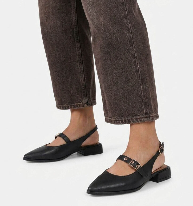 Tango Lesia Zwarte Slingback Ballerina's voor dames (375549)