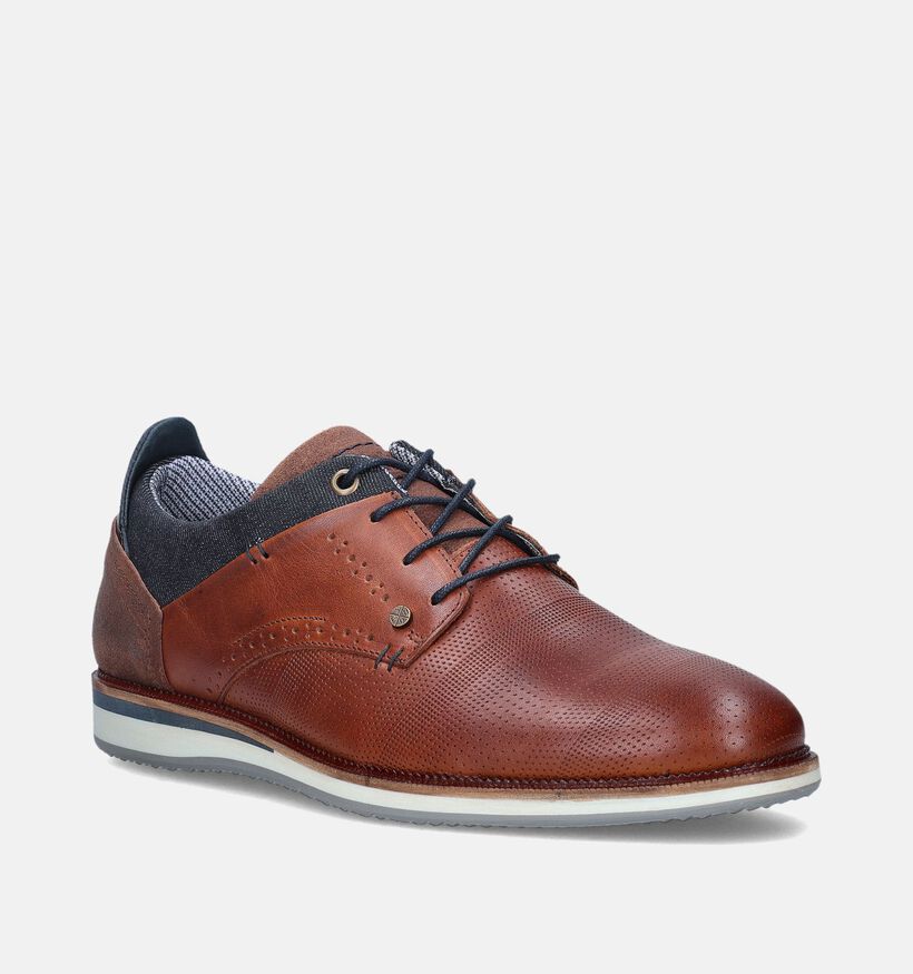 La Strada Cognac Veterschoenen voor heren (352764) - geschikt voor steunzolen