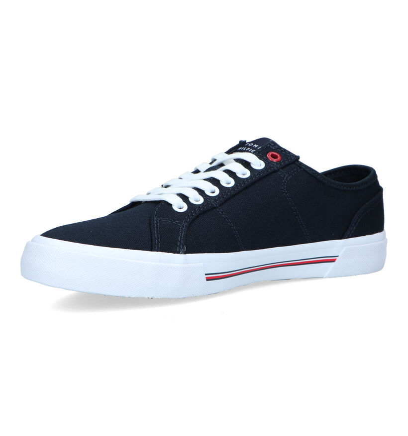 Tommy Hilfiger Core Corporate Baskets en Bleu pour hommes (321223) - pour semelles orthopédiques