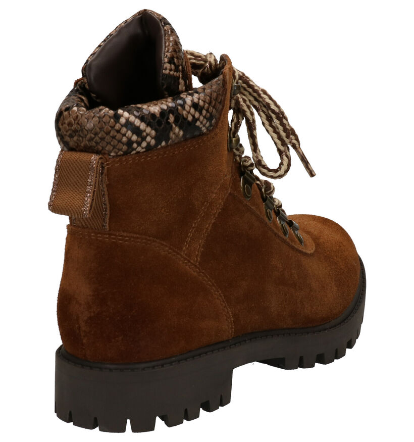 Youh! Cognac Boots in daim (259342)