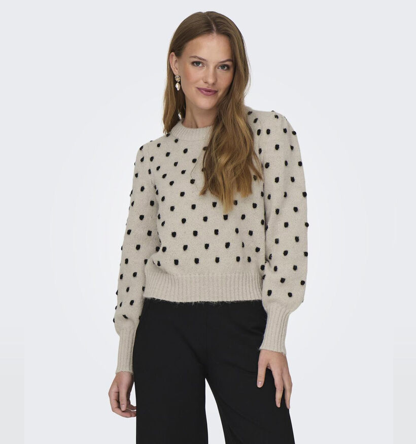 JDY Sigrid Dots Beige Trui voor dames (359791)