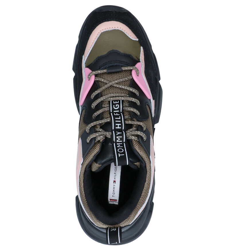 Tommy Hilfiger Baskets casual en Noir en cuir (255951)
