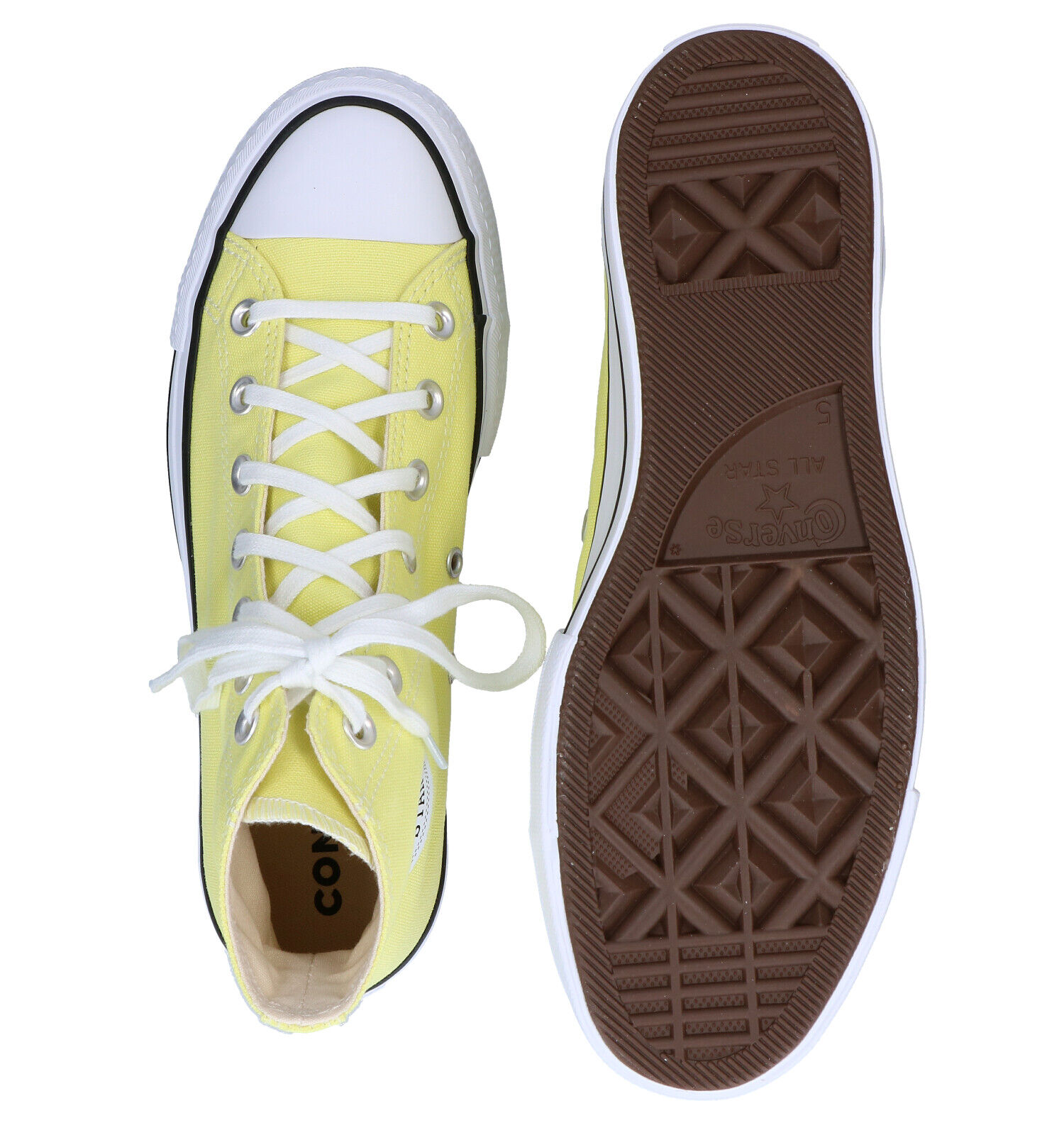 Converse AS Platform Baskets en Jaune Femmes Baskets en ligne