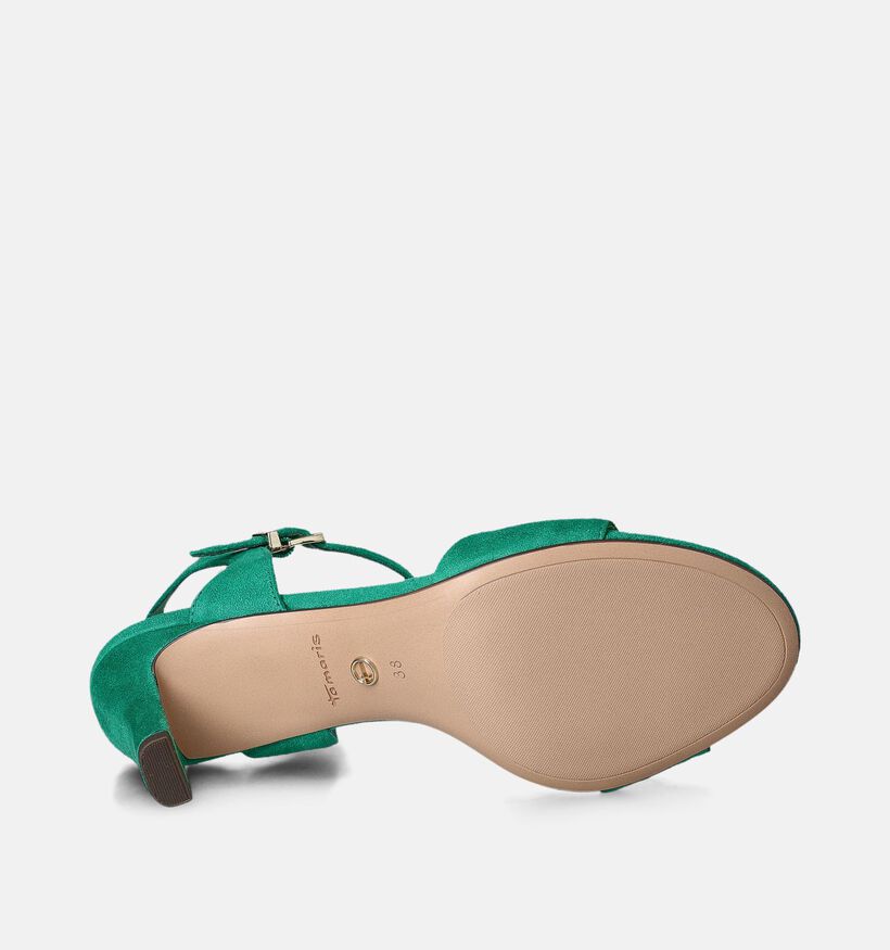 Tamaris Sandales à talons en Vert pour femmes (354313)