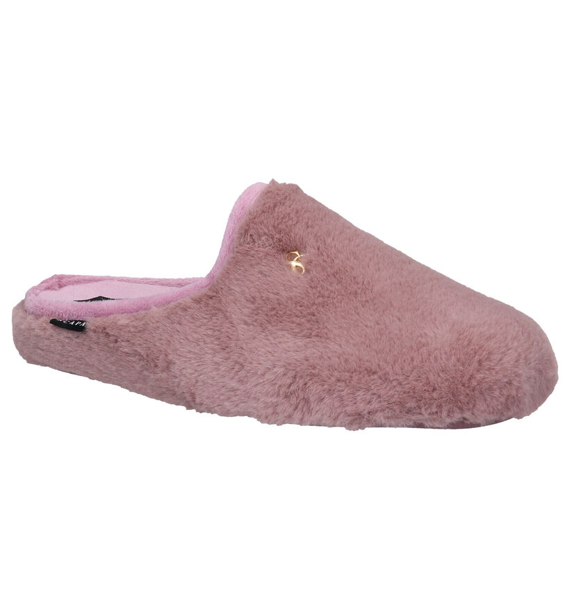 Scapa Roze Pantoffels in stof (281272)