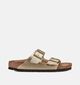 Birkenstock Arizona Birko-Flor Narrow Gouden Slippers voor dames (369520)