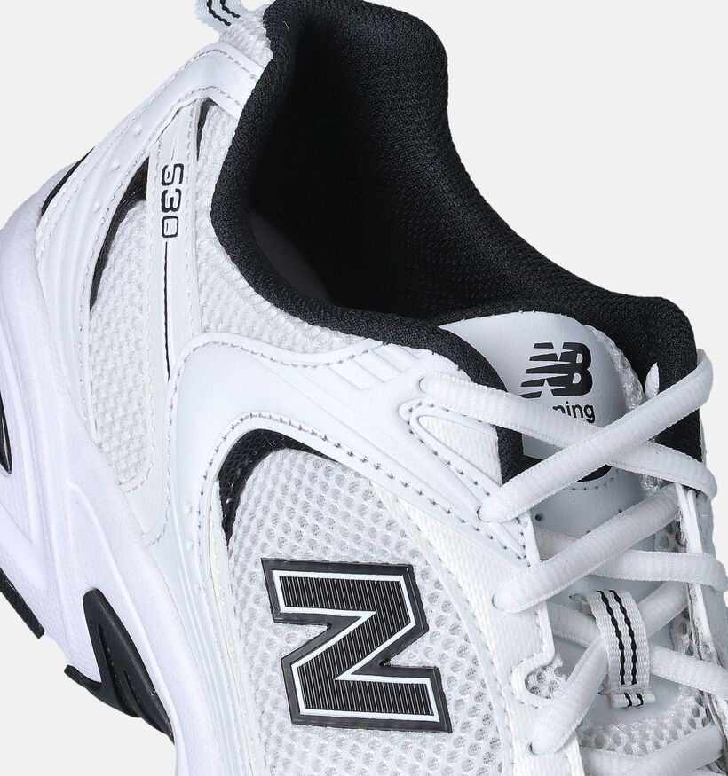 New Balance 530 Baskets en Noir pour hommes (358625) - pour semelles orthopédiques