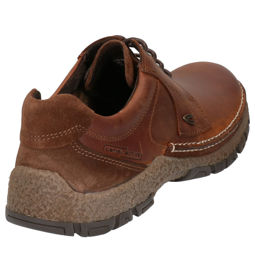 Camel Active Bormio Cognac Casual Schoenen in daim (259395)