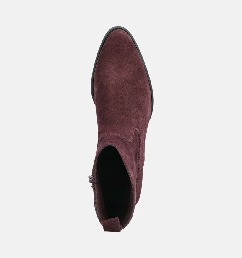 Poelman Bottines en Bordeaux pour femmes (376086)