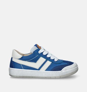 Rits/veterschoenen blauw