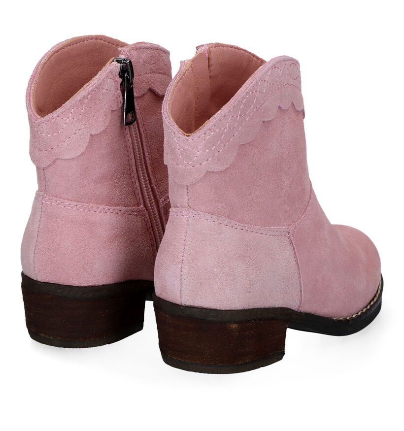 Milo & Mila Bottes courtes en Rose pour filles (319971)